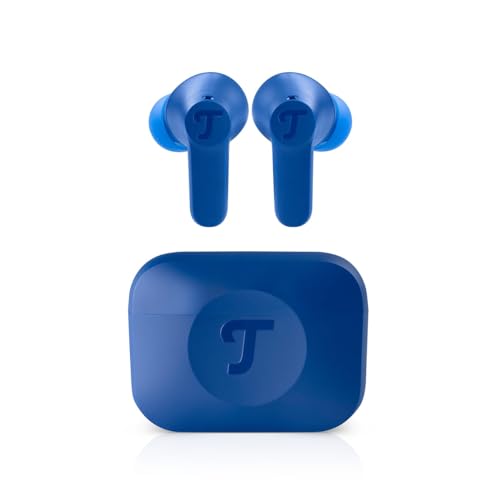 Teufel AIRY TWS 2 - Kabellos In-Ear Bluetooth Kopfhörer True-Wireless mit Active Noise Cancelling, IPX4 Wasserfest, 6 eingebauten Mikrofonen, Lange Akkulaufzeit (42 h), Touch Control - Space Blue von Teufel