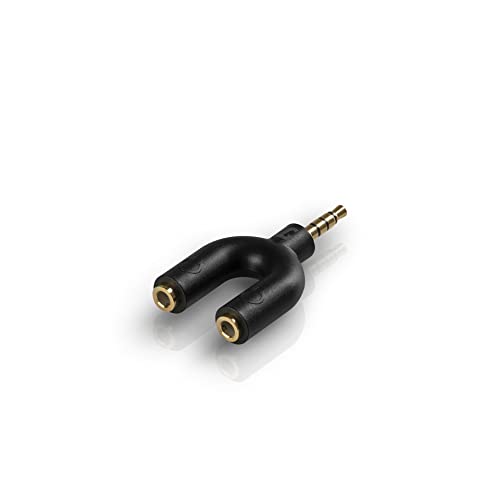 Teufel Audio Y Splitter Kopfhöreranschluss Adapter 3,5-mm-Klinke - schwarz von Teufel