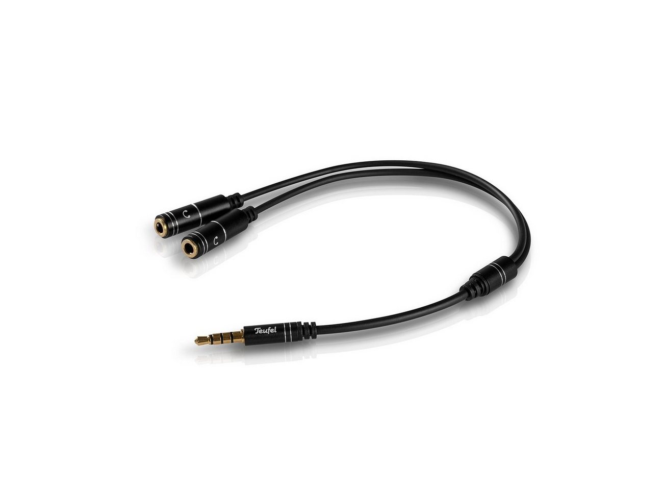 Teufel Audio Y Splitter Kopfhöreranschluss Kabel Audio-Kabel, (27 cm) von Teufel