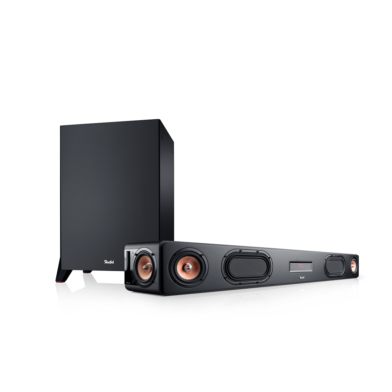 Teufel CINEBAR ULTIMA Power Edition Leistungsstarke Soundbar Bluetooth Kabel-Anschluss Schwarz von Teufel