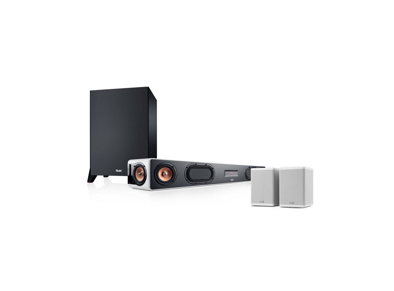 Teufel CINEBAR ULTIMA Surround Power Edition "4.1-Set" Soundbar (Bluetooth, HDMI, 380 W, Soundbar mit 6 High-Performance-Töner) von Teufel