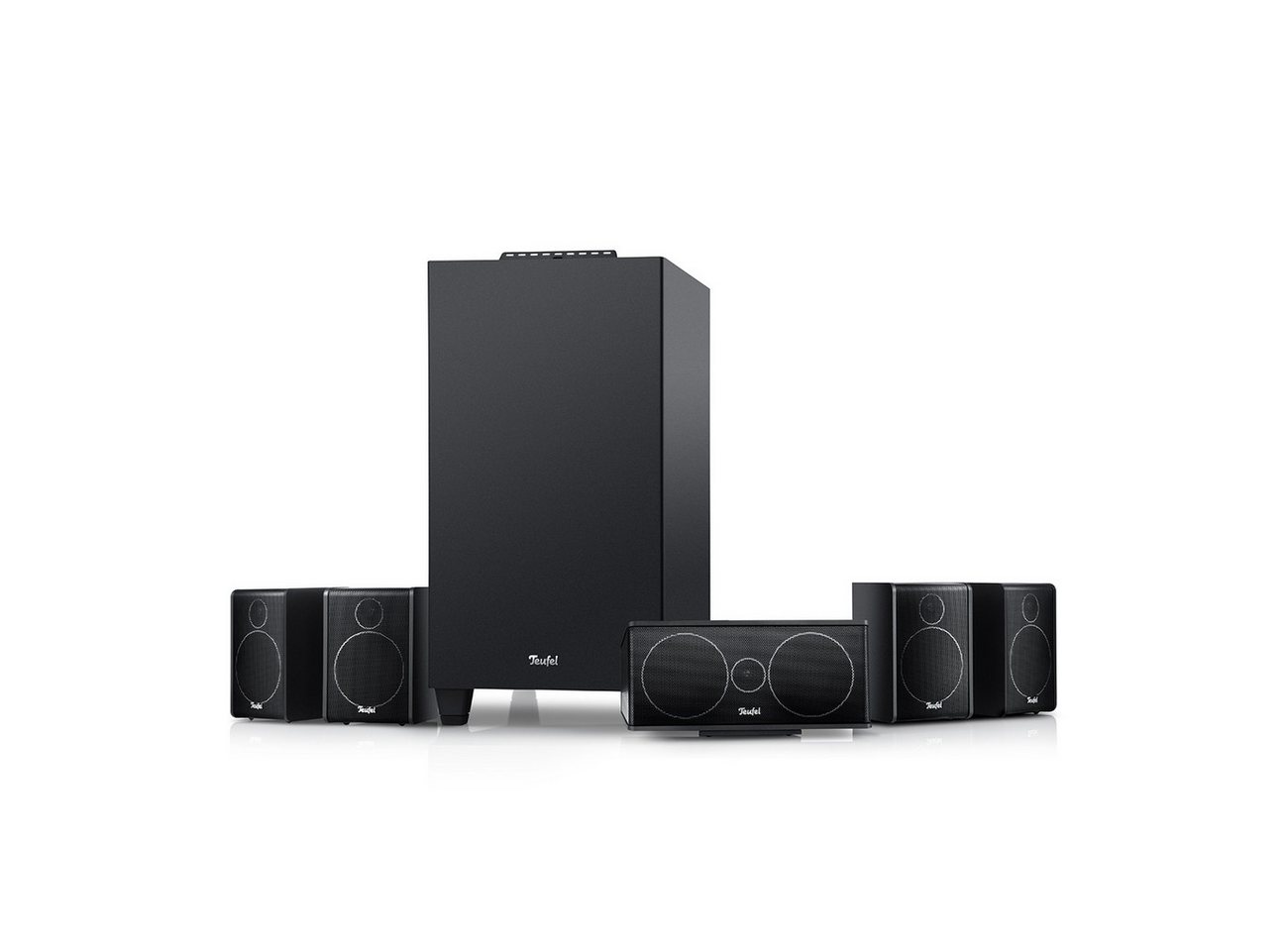 Teufel CONSONO 25 CONCEPT Surround "5.1-Set" Lautsprechersystem (Bluetooth, 120 W, Integrierter AV-Receiver mit Bluetooth 5.0) von Teufel