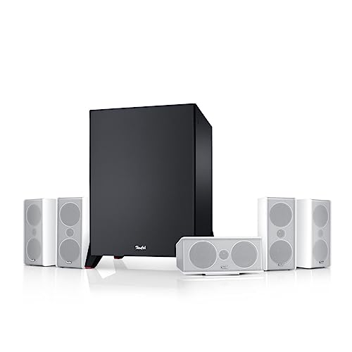 Teufel CONSONO 35 Mk3 Power Edition 5.1 Set - Heimkino Lautsprecher mit Mächtiger Subwoofer, Hi-Fi-Satelliten, Surround Soundanlage - weiß von Teufel
