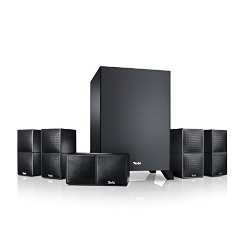 Teufel CUBYCON Power Edition Surround Sound System - 5.1 Heimkino Soundanlage mit Mächtiger Subwoofer, 2-Wege-Micro-Lautsprecher aus Aluminium, Höhe Sprachverständlichkeit, Bassreflex - schwarz Teufel CUBYCON Power Edition Surround Sound System - 5.1 Heimkino Soundanlage mit Mächtiger Subwoofer, 2-Wege-Micro-Lautsprecher aus Aluminium, Höhe Sprachverständlichkeit, Bassreflex - schwarz von Teufel