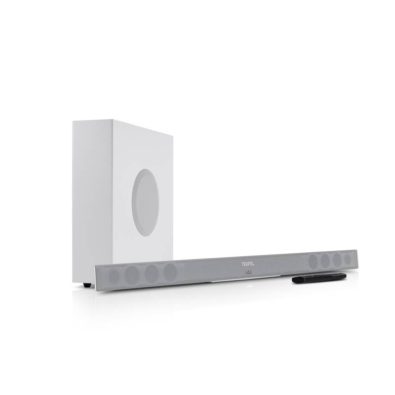 Teufel Cinebar 11 TV Soundbar HDMI ARC Bluetooth kabelloser Subwoofer Weiß von Teufel
