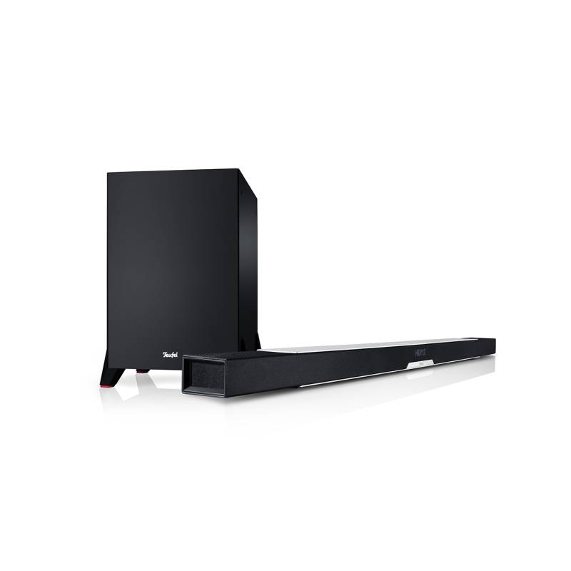 Teufel Cinebar Lux Ambition Soundbar mit kabellosem Subwoofer WLAN Schwarz/Weiß von Teufel