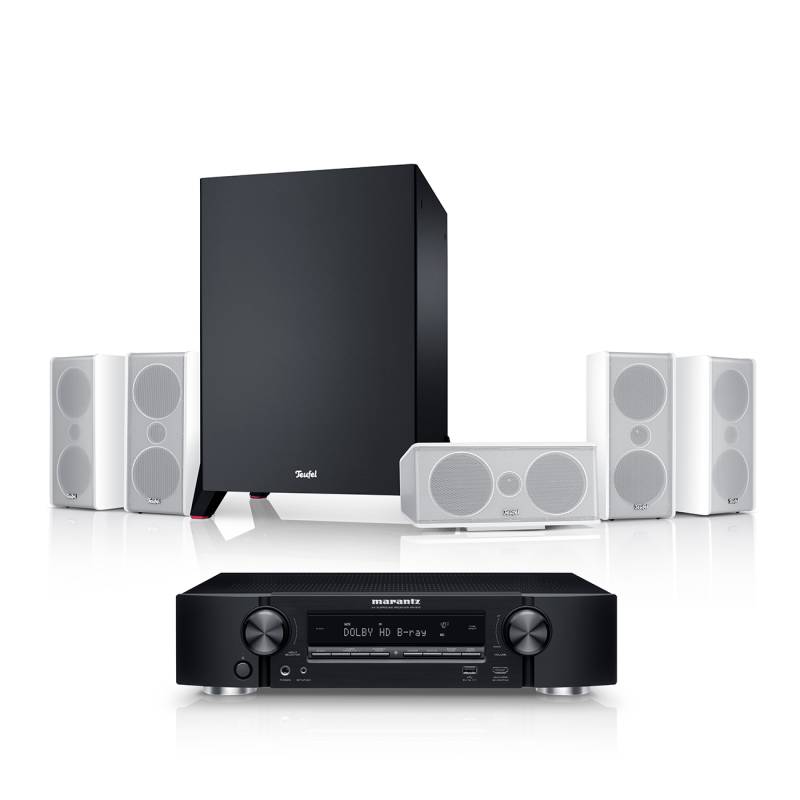 Teufel Consono 35 AVR 5.1 Heimkino-Set mit AV-Receiver Schwarz/Silber von Teufel