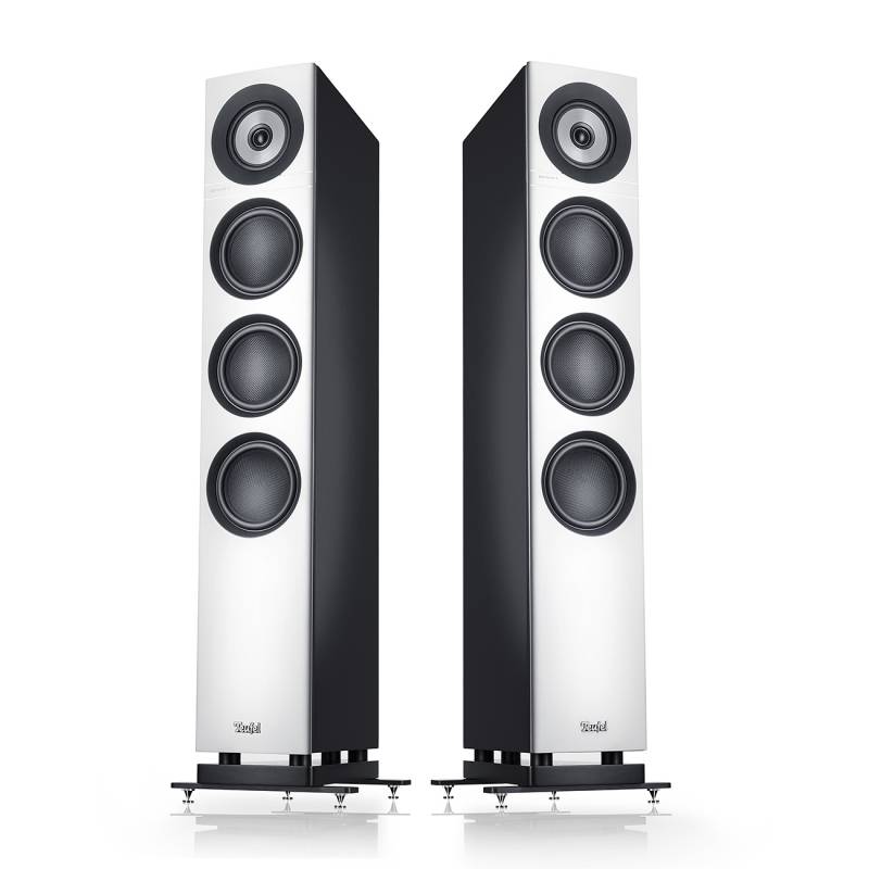 Teufel Definion 3 3-Wege-Technologie High-End-Stereo-Regallautsprecher präziser Bass Weiß / Schwarz von Teufel