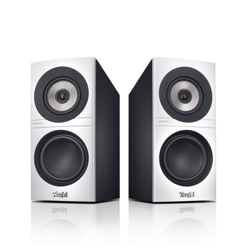 Teufel Definion 3S 3-Wege-Aufbau High-End-Stereo-Regallautsprecher Präziser Bass Weiß/Schwarz von Teufel