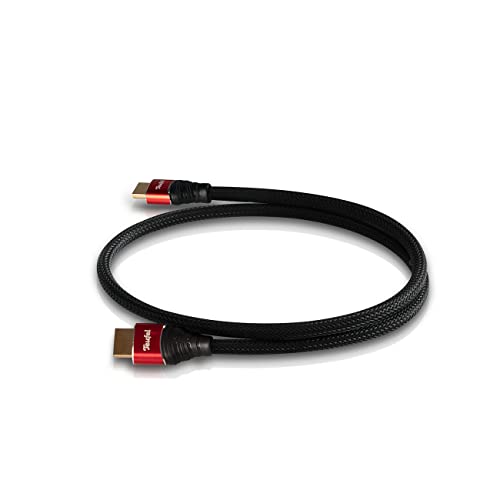 Teufel HDMI-2.0-Rundkabel Highspeed HDMI-Kabel unterstützt alle 2.0-Spezifikationen wie z.B. 4K 50/60p und 4K 3D, Vergoldeter Anschluss (Schwarz, 0,75 m) von Teufel