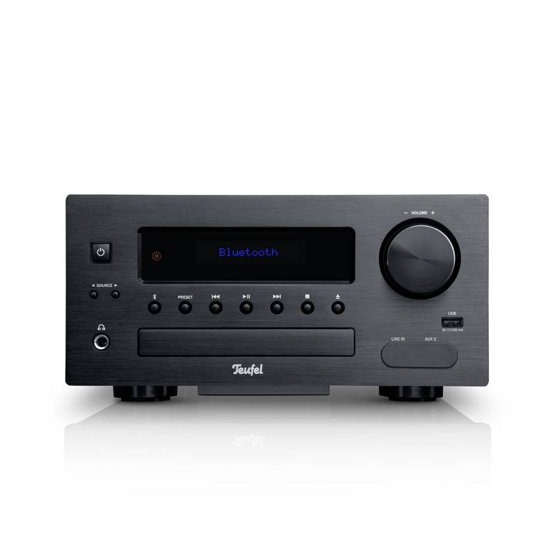 Teufel KOMBO 43 CD-Receiver Regallautsprecher Musikstreaming Digitalradio DAB+ Schwarz von Teufel