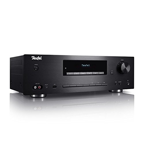 Teufel Kombo 62 CD-Receiver Kraftvoller Stereo-CD-Receiver Verstärker mit Bluetooth DAB+ Schwarz von Teufel