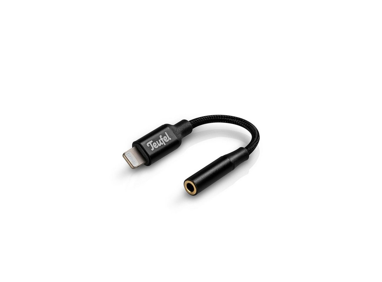 Teufel Lightning auf Kopfhöreranschluss Adapter Audio-Kabel, (10.5 cm) von Teufel