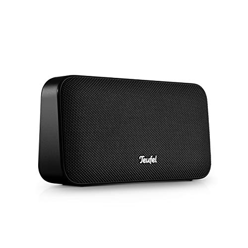 Teufel Motiv GO Bluetooth Speaker - Wasserdichter, Portabler Lautsprecher, Mikrofon, Sprachsteuerung, Dynamore, Aluminium Rahmen, 16 Std. Akku, Musikstreaming, Party Modus - Schwarz von Teufel