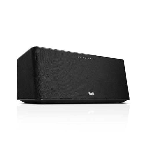 Teufel Motiv Home - All-In-One Smart Speaker - Kabelloser Tragbarer Bluetooth Lautsprecher mit WLAN Musikstreaming und Akku, Airplay 2, Chromecast, Kraftvoller Multiroom Speaker - schwarz Teufel Motiv Home - All-In-One Smart Speaker - Kabelloser Tragbarer Bluetooth Lautsprecher mit WLAN Musikstreaming und Akku, Airplay 2, Chromecast, Kraftvoller Multiroom Speaker - schwarz von Teufel
