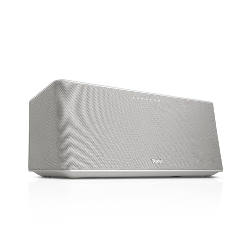 Teufel Motiv Home - All-In-One Smart Speaker - Kabelloser Tragbarer Bluetooth Lautsprecher mit WLAN Musikstreaming und Akku, Airplay 2, Chromecast, Kraftvoller Multiroom Speaker - weiß von Teufel