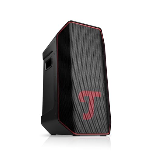 Teufel ROCKSTER AIR 2 - Tragbarer Bluetooth-Speaker - Leistungsstark Mobiler Event Speaker, bis 58 Std. Akku, Wechselbarer Akku, Powerbank Funktion, Instrumentenanschlüsse, DJ, Mikro,Stativ - Schwarz von Teufel