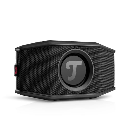 Teufel ROCKSTER GO 2 Bluetooth Speaker - Tragbarer Lautsprecher für draußen, mit Langer Akkulaufzeit (28 h), Wasserdicht IP67, Wireless Musikstreaming, USB Soundcard, Outdoor - schwarz von Teufel
