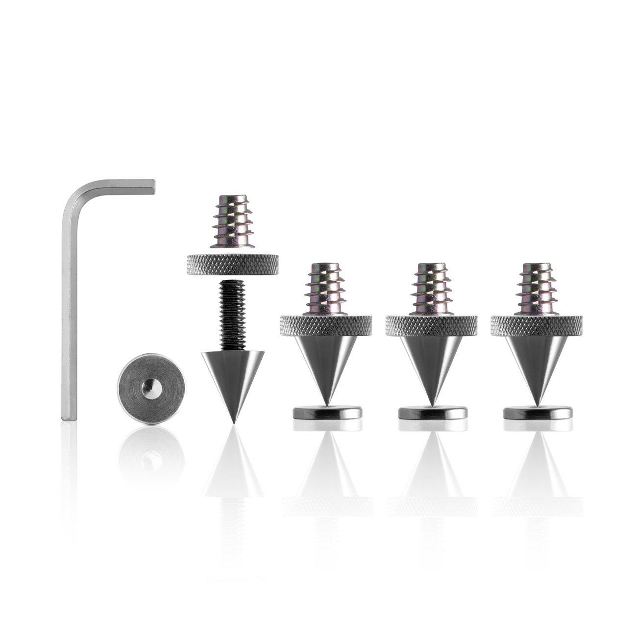 Teufel Satelliten Spikes AC 8544 BA Farbe: Titan Metall 4 Stück von Teufel