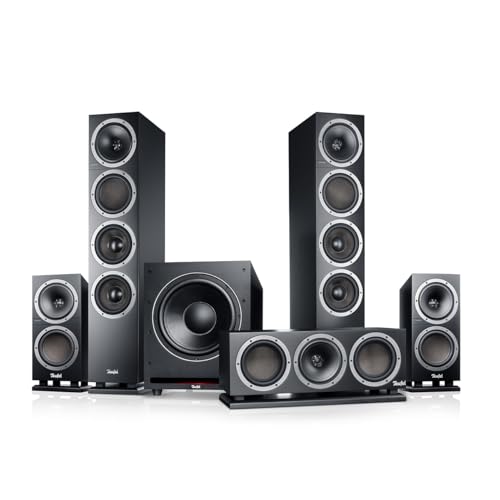Teufel Theater 500 Surround Direkt 5.1 Heimkino-Set - Kinoatmosphäre Surround Sound System, Mächtiger Subwoofer, Allrounder für Musik und Filmton sowie eine präzise Ortung bei Games - schwarz Teufel Theater 500 Surround Direkt 5.1 Heimkino-Set - Kinoatmosphäre Surround Sound System, Mächtiger Subwoofer, Allrounder für Musik und Filmton sowie eine präzise Ortung bei Games - schwarz von Teufel