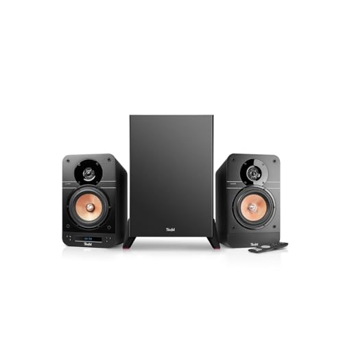 Teufel Ultima 25 AKTIV Club Edition 2.1 Soundsystem mit kabellosem Subwoofer - Aktive Regallautsprecher mit Bluetooth und integriertem AV-Receiver, Dolby Audio, DAB+, HDMI ARC CEC - schwarz Teufel Ultima 25 AKTIV Club Edition 2.1 Soundsystem mit kabellosem Subwoofer - Aktive Regallautsprecher mit Bluetooth und integriertem AV-Receiver, Dolby Audio, DAB+, HDMI ARC CEC - schwarz von Teufel