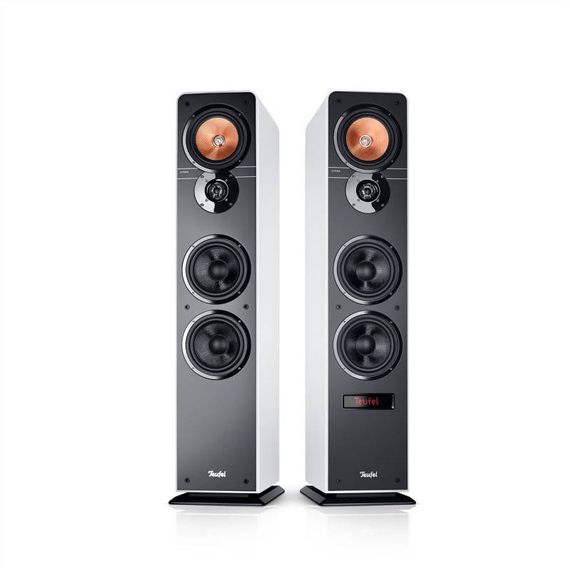 Teufel Ultima 40 Aktiv Stereo Lautsprecher Paar Aktive 3-Wege integr. Verstärker Weiß von Teufel