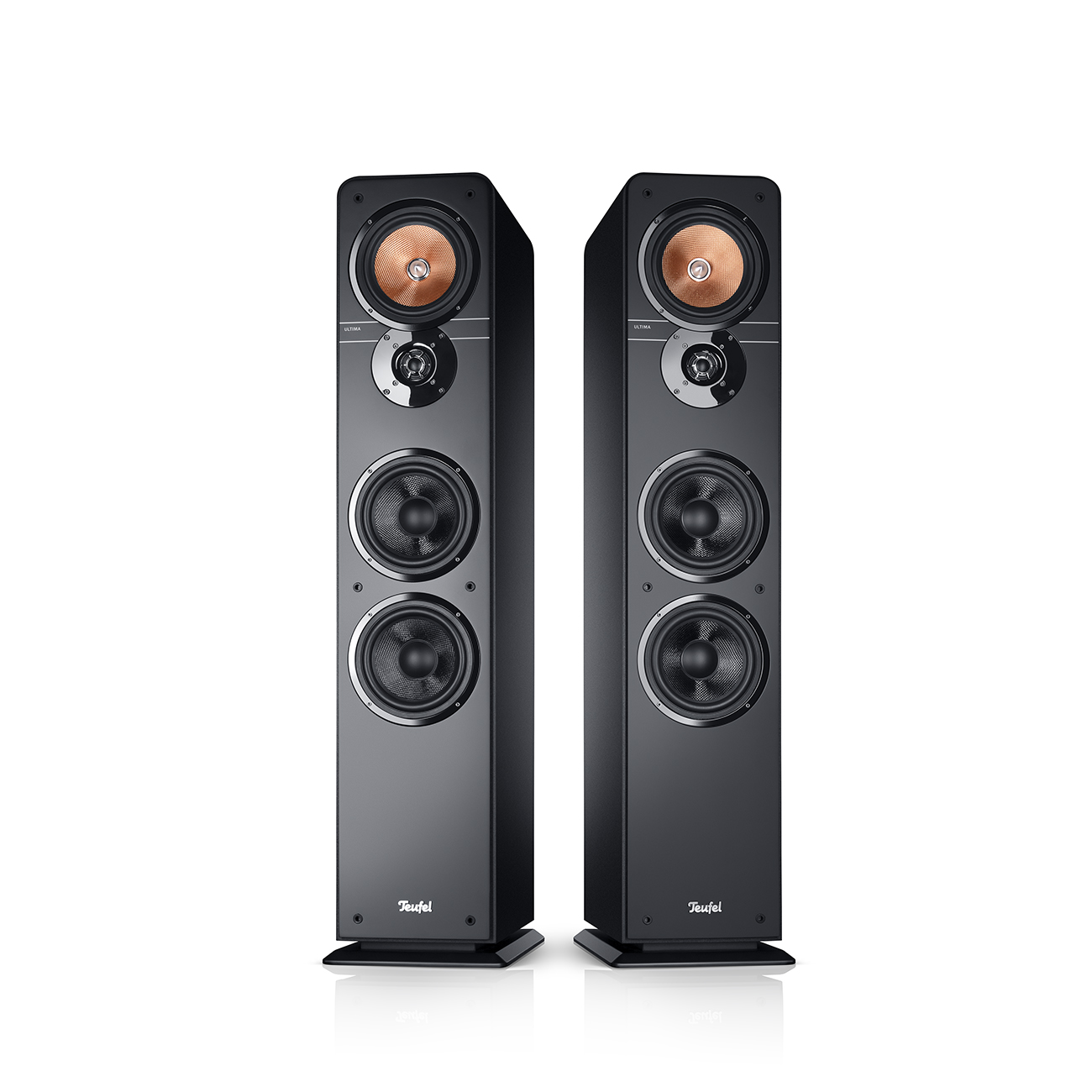 Teufel Ultima 40 HiFi-Stand-Lautsprecher Paar 3-Wege-System Schwarz von Teufel