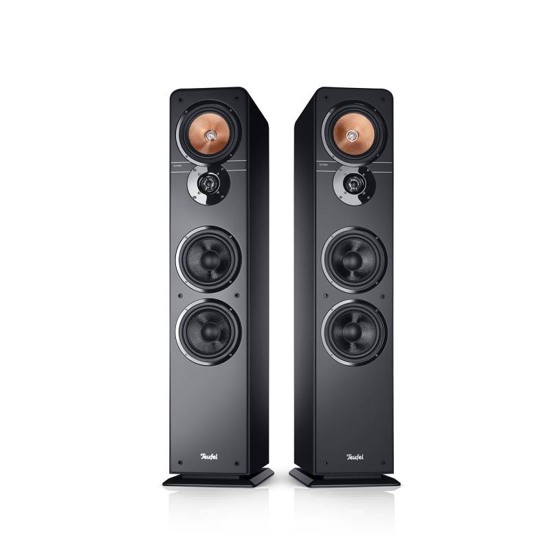 Teufel Ultima 40 HiFi-Lautsprecher Standboxen 3-Wege-System präziser Bass Schwarz von Teufel