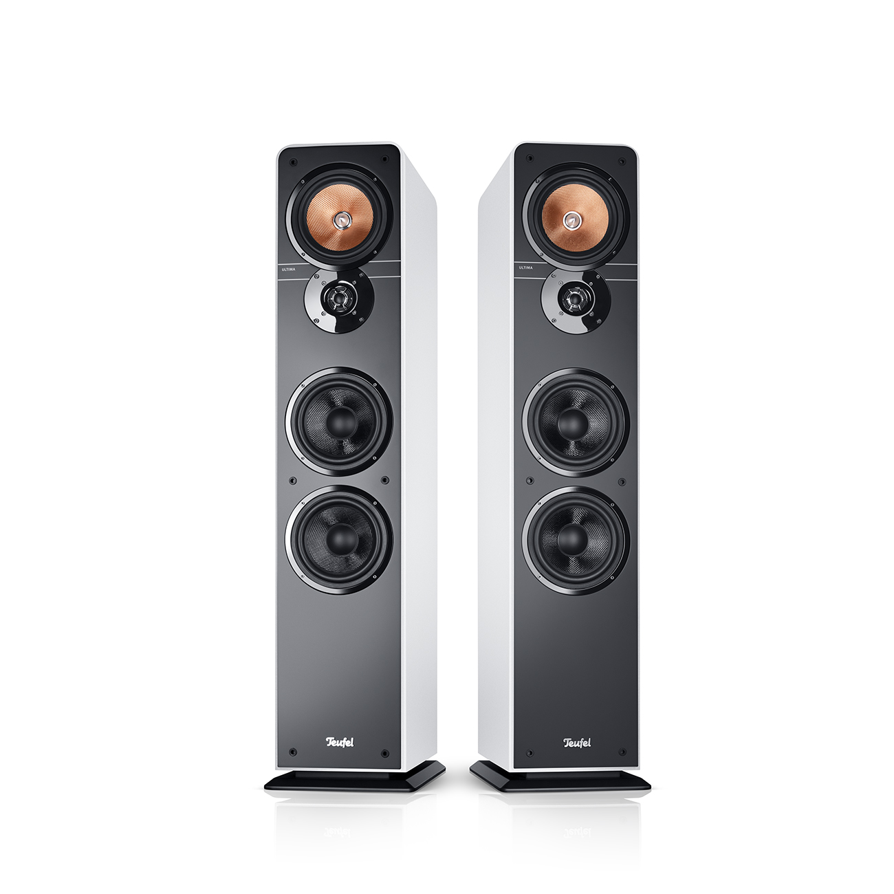 Teufel Ultima 40 HiFi-Stand-Lautsprecher Paar 3-Wege-System Weiß von Teufel