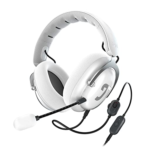 Teufel ZOLA Gaming Kopfhörer mit 7.1 USB-Soundkarte, DTS Headphone:X® 2.0 Surround Sound,Einstellbarer Mikrofonarm mit HD-Kondensator-Mikrofon, PC, Bequeme Passform - Hellgrau von Teufel