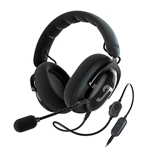 Teufel ZOLA Gaming Kopfhörer mit 7.1 USB-Soundkarte, DTS Headphone:X® 2.0 Surround Sound,Einstellbarer Mikrofonarm mit HD-Kondensator-Mikrofon, PC, Bequeme Passform - Schwarz von Teufel