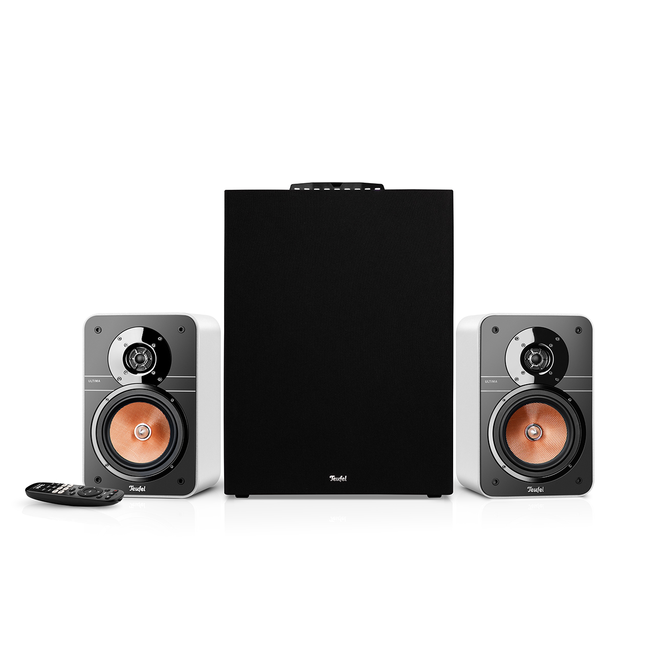 Teufel ULTIMA 20 CONCEPT Power Edition "2.1-Set" Komplettsystem AV-Receiver Subwoofer Bluetooth 2-Wege-System Weiß von Teufel