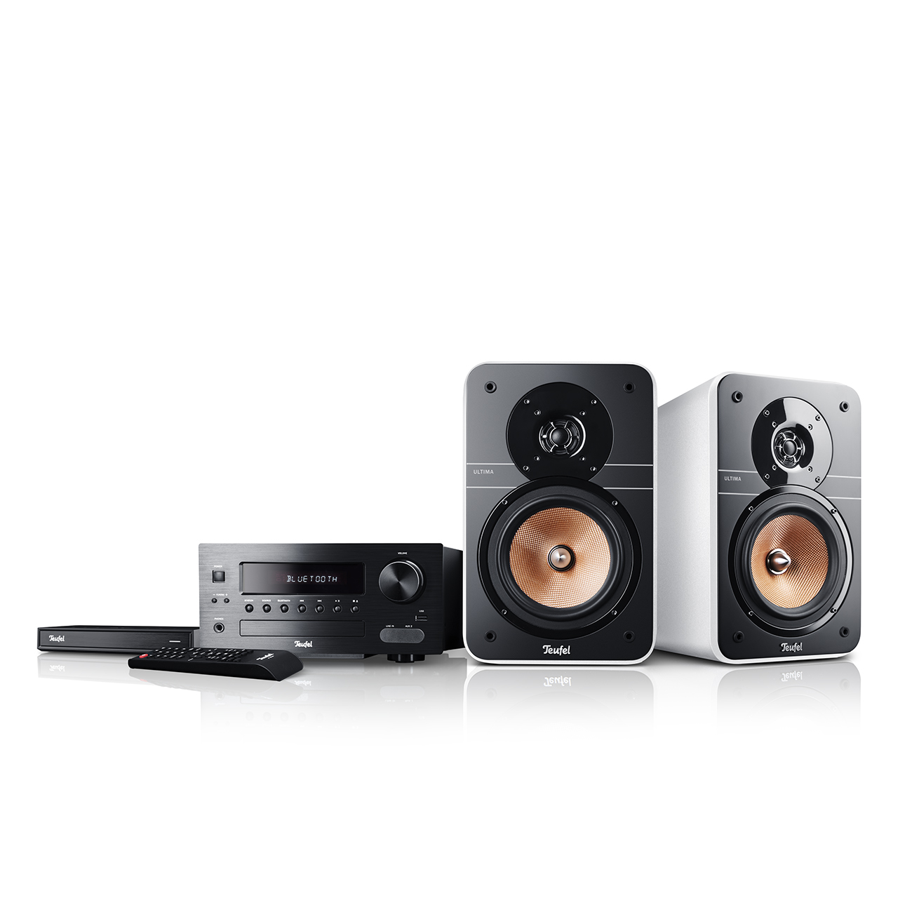 Teufel ULTIMA 20 Kombo Streaming Kompakte Stereo-Anlage Lautsprecher Receiver High End-D/A-Wandler 80 Watt Weiß Teufel ULTIMA 20 Kombo Streaming Kompakte Stereo-Anlage Lautsprecher Receiver High End-D/A-Wandler 80 Watt Weiß von Teufel