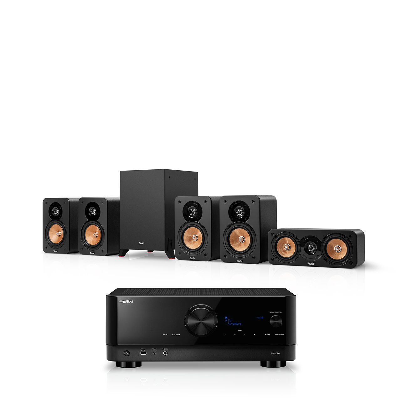 ULTIMA 20 Surround + Yamaha RX-V4A "5.1-Set" ULTIMA 20 Surround + Yamaha RX-V4A "5.1-Set" von Teufel