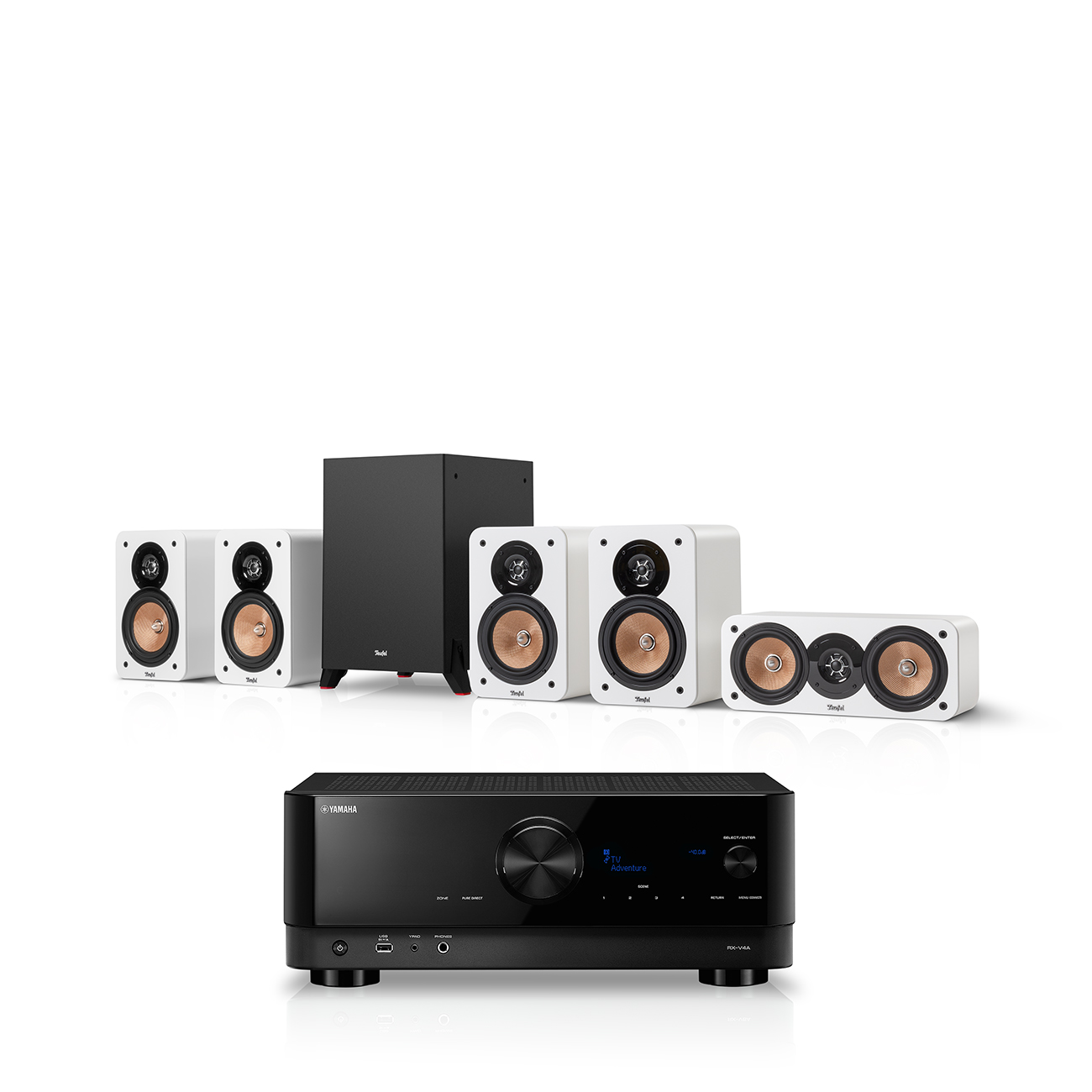 ULTIMA 20 Surround + Yamaha RX-V4A "5.1-Set" ULTIMA 20 Surround + Yamaha RX-V4A "5.1-Set" von Teufel
