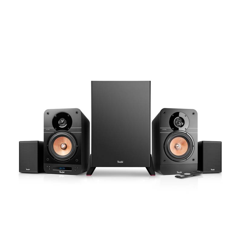 Teufel ULTIMA 25 AKTIV Surround "4.1-Set" Regallautsprecherpaar Subwoofer Night Black von Teufel