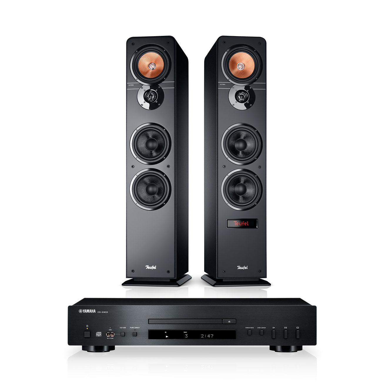 ULTIMA 40 AKTIV + Yamaha CD-S303 ULTIMA 40 AKTIV + Yamaha CD-S303 von Teufel
