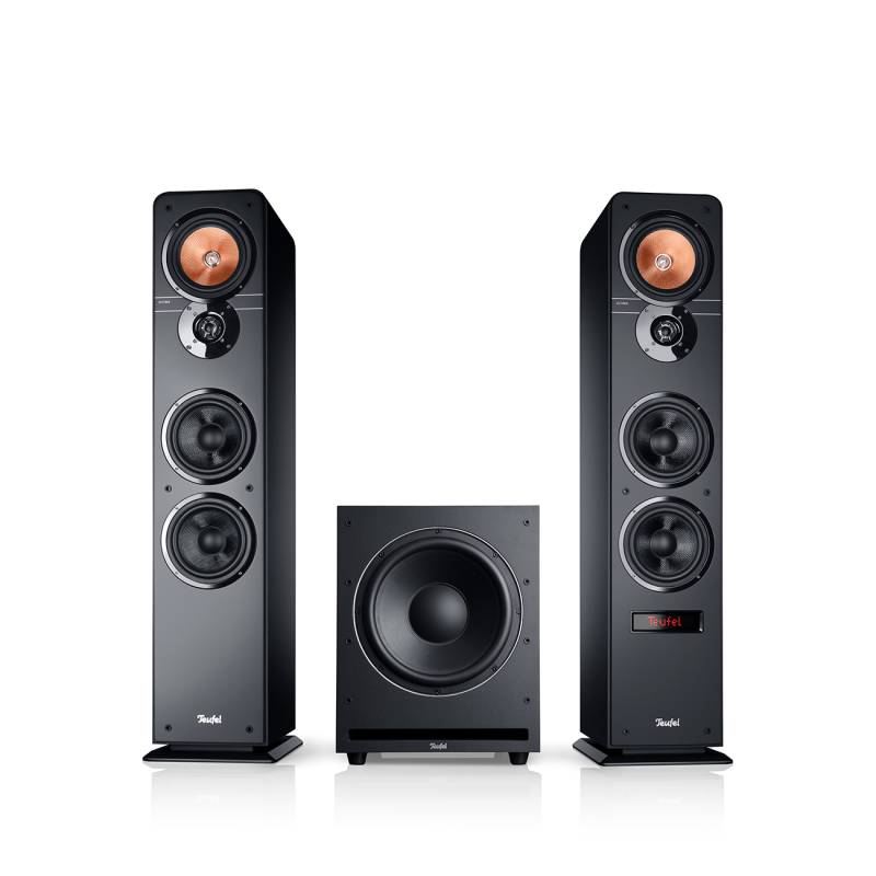 Teufel ULTIMA 40 AKTIV Club Edition Bassstarkes 2.1-Set 250 Watt Verstärker Schwarz von Teufel