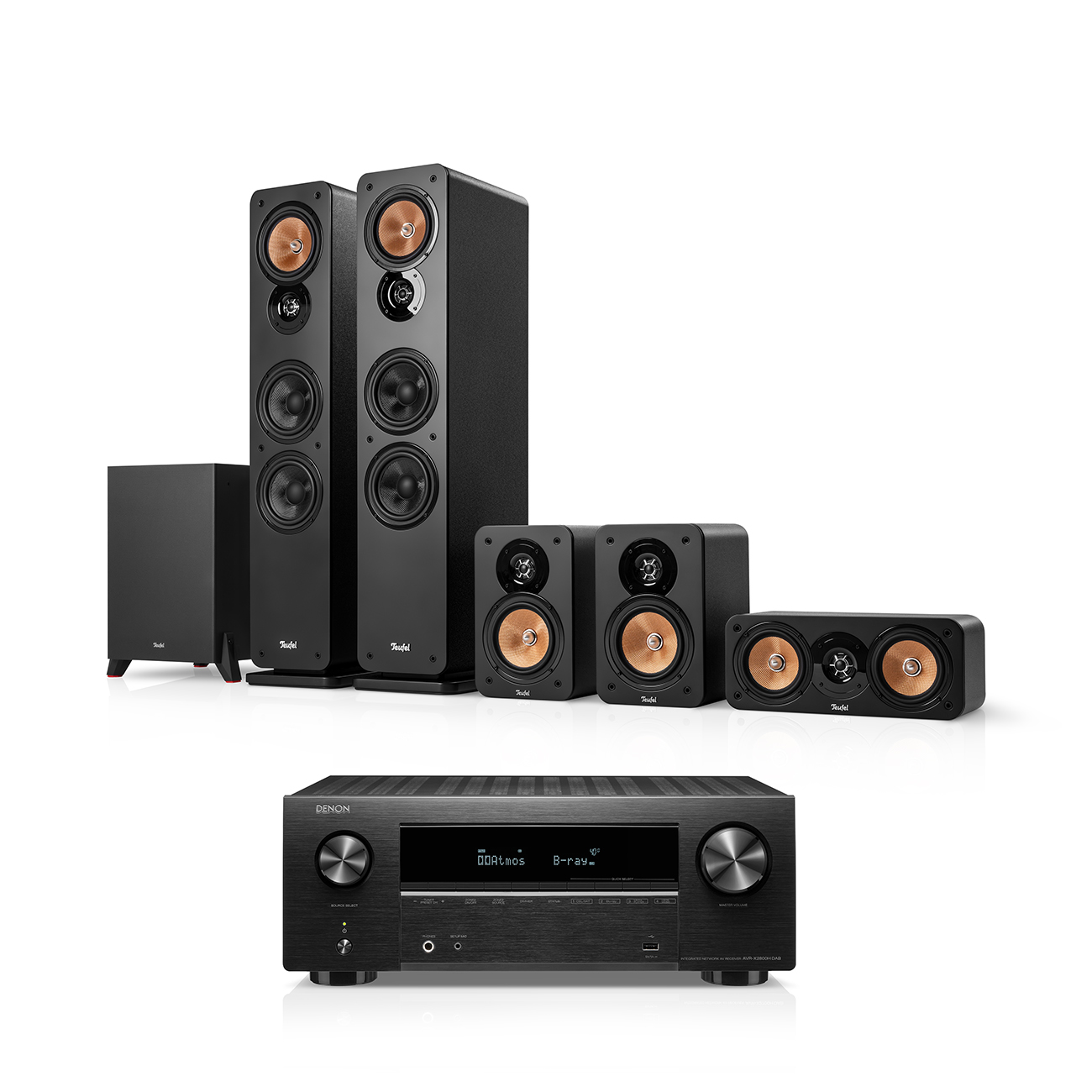 ULTIMA 40 Surround + DENON X2800H DAB "5.1-Set" ULTIMA 40 Surround + DENON X2800H DAB "5.1-Set" von Teufel