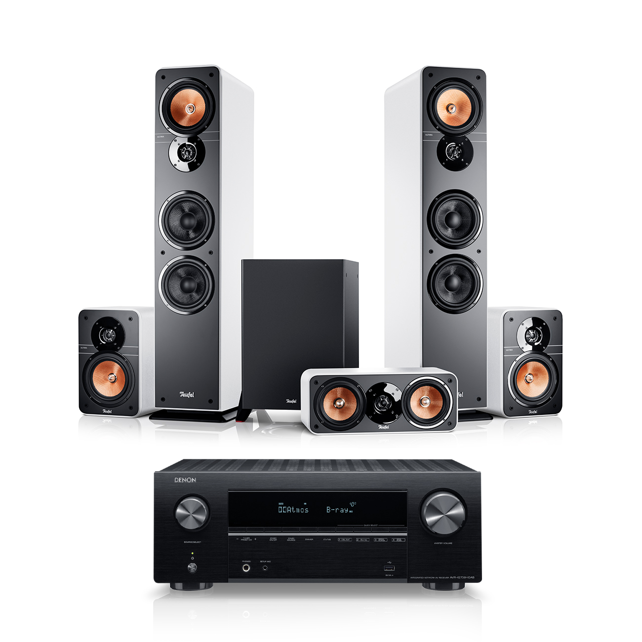 ULTIMA 40 Surround + Denon X2700H DAB "5.1-Set" von Teufel