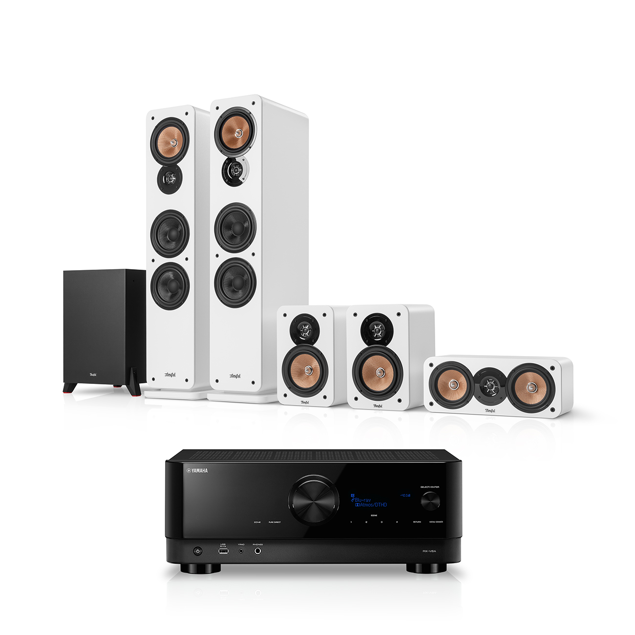 ULTIMA 40 Surround + Yamaha RX-V6A "5.1-Set" ULTIMA 40 Surround + Yamaha RX-V6A "5.1-Set" von Teufel