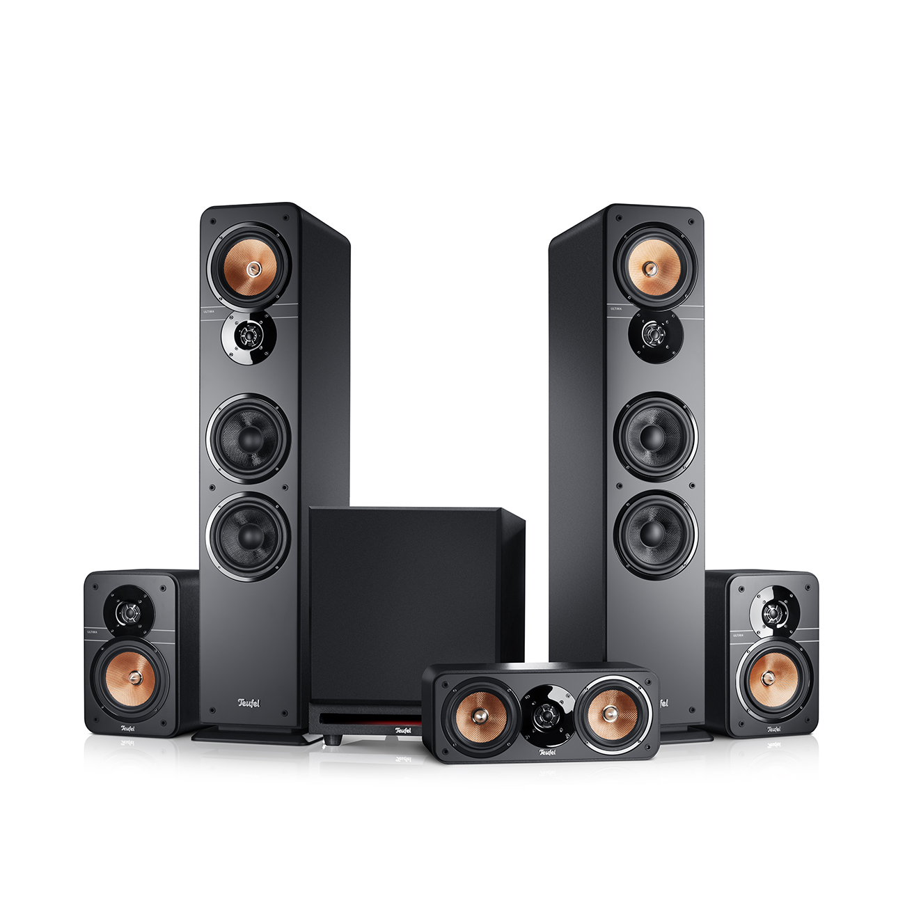 Teufel ULTIMA 40 Surround Power Edition "5.1-Set" 5.1-Heimkino-Set Subwoofer Schwarz Teufel ULTIMA 40 Surround Power Edition "5.1-Set" 5.1-Heimkino-Set Subwoofer Schwarz von Teufel