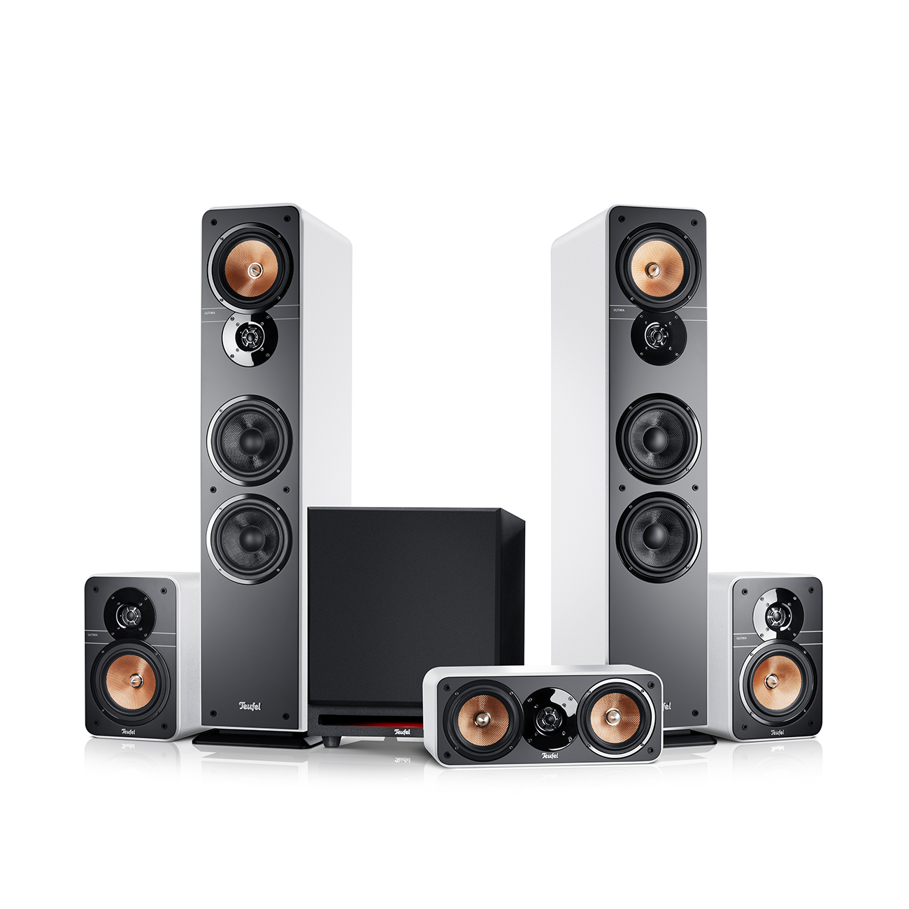 Teufel ULTIMA 40 Surround Power Edition "5.1-Set" 5.1-Heimkino-Set Subwoofer Weiß Teufel ULTIMA 40 Surround Power Edition "5.1-Set" 5.1-Heimkino-Set Subwoofer Weiß von Teufel