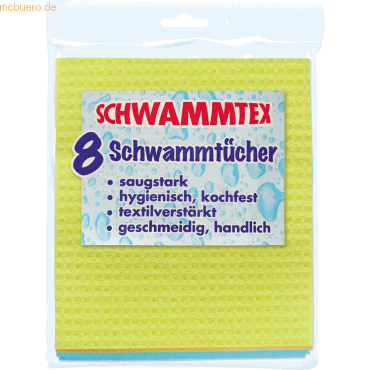 Tex Schwammtuch Schwammtex 19121023 sortiert 8 Stück Tex Schwammtuch Schwammtex 19121023 sortiert 8 Stück von Tex
