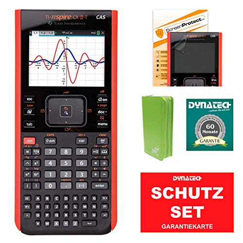 TI-Nspire CX II-T CAS Grafikrechner + CalcCase grüne Tasche + Garantieverlängerung + ScreenProtect Displayschutzfolie UltraClear TI-Nspire CX II-T CAS Grafikrechner + CalcCase grüne Tasche + Garantieverlängerung + ScreenProtect Displayschutzfolie UltraClear von Texas Instruments / Dynatech