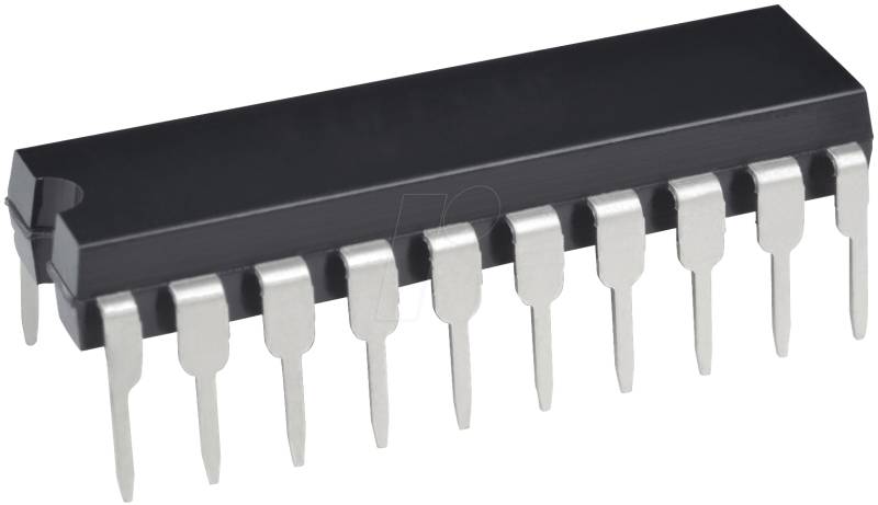 74HC 573 - Oktal D-Type Latch, 3-State, 2 ... 6 V, DIL-20 von Texas Instruments