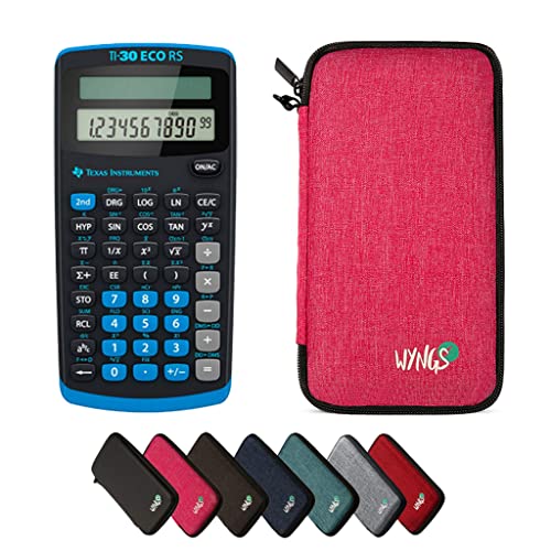 TI-30 ECO RS inklusive Schutztasche von WYNGS in Pink - Basic Set von Texas Instruments