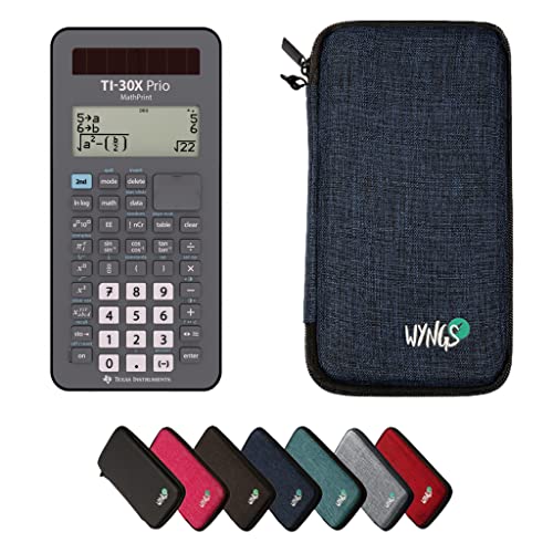 CALCUSO Sparpaket: TI-30X Prio MathPrint + WYNGS Schutztasche blau + Erweiterte Garantie von CALCUSO von Texas Instruments