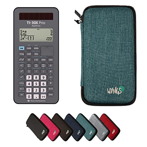 TEXAS INSTRUMENTS CALCUSO Sparpaket: TI-30X Prio MathPrint + WYNGS Schutztasche türkis + Erweiterte von CALCUSO von Texas Instruments