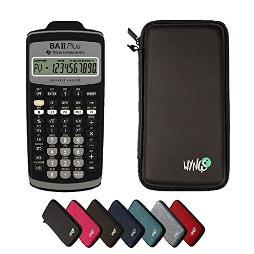 CALCUSO Sparpaket Schwarz mit Taschenrechner TI-BA II Plus von Texas Instruments